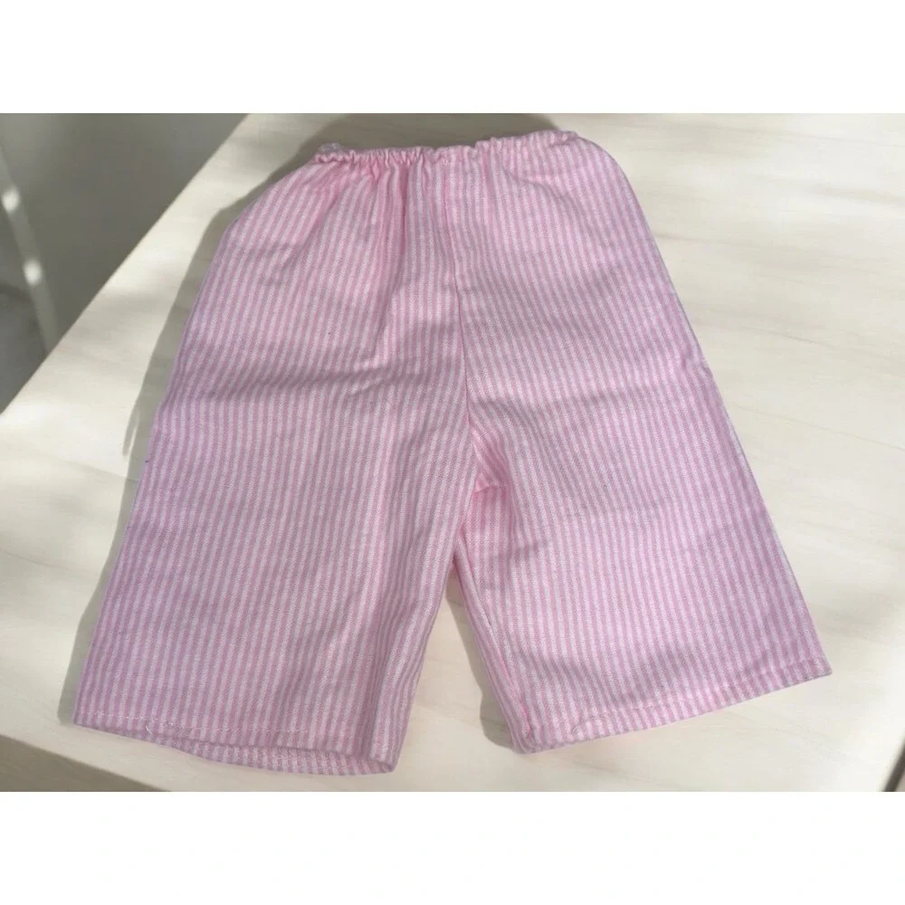 Pink Pajama Set With Snow Flake Buttons And Pink Slippers‎ For 18